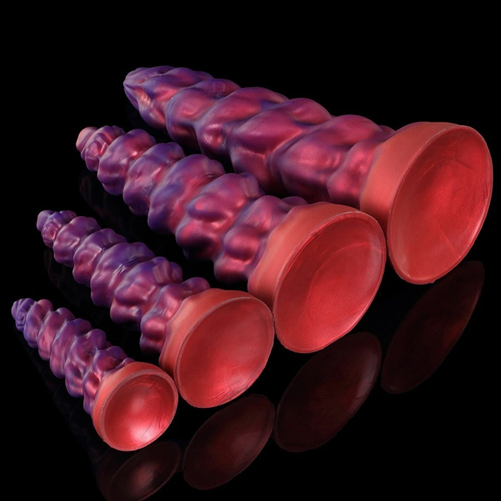 Godemiché anal en spirale Fantasy – Jouet sexuel pour femme, favorisant l'expansion vaginale et le massage orgasmique du point G.