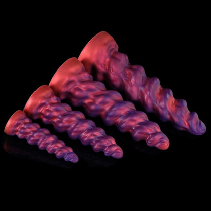 Godemiché anal en spirale Fantasy – Jouet sexuel pour femme, favorisant l'expansion vaginale et le massage orgasmique du point G.