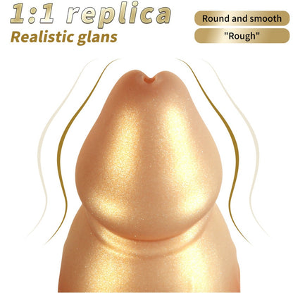 Domlust Dildo Géant Nœud Fantaisie – Sex Toy Anal et Vaginal en Silicone Platine avec Nœud et Base en T pour Expansion