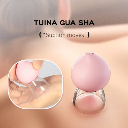 Pink Peach Clit Sucker & Nipple Stimulator - Cute Silicone Suction Toy for Orgasmic Massage