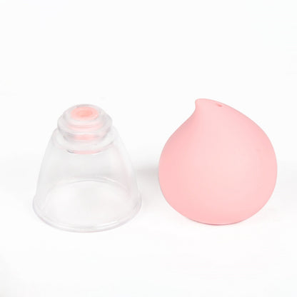 Pink Peach Clit Sucker & Nipple Stimulator - Cute Silicone Suction Toy for Orgasmic Massage