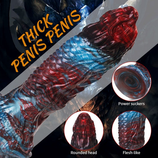 Fantasy Alien Dragon Dildo Sex Toys - Silicone Suction Cup for Vaginal Expansion & Orgasmic Massage