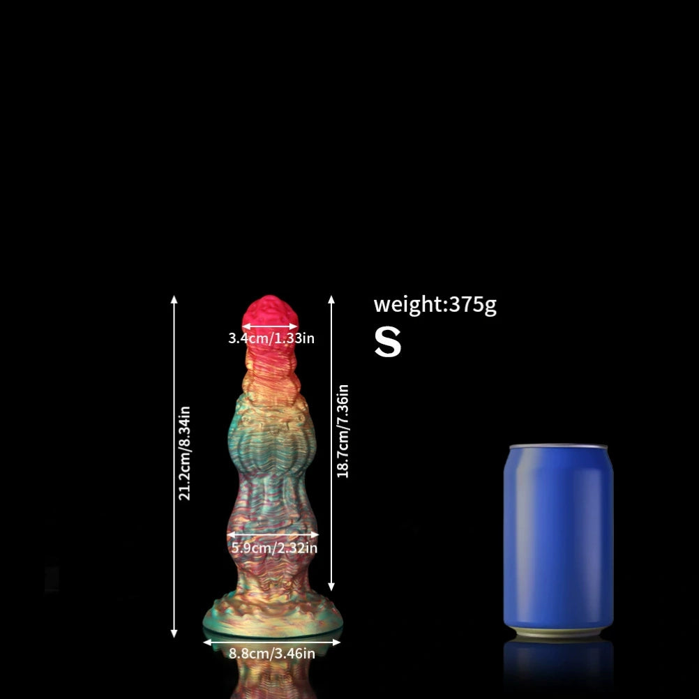 Fantasy Dog Knotting Anal Beads Dildo - Hands-Free Female Orgasmic Sex Toys