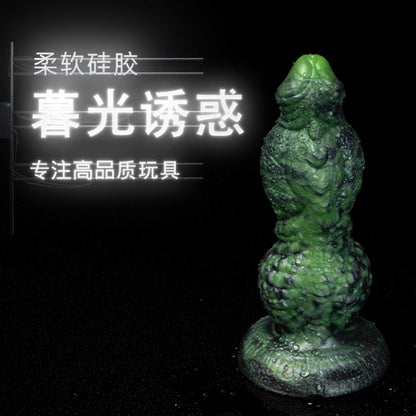 Einführbarer Fantasy-Faustdildo aus Silikon – Sexspielzeug für Frauen mit gezielt anschwellender Anal- und Vaginalfunktion