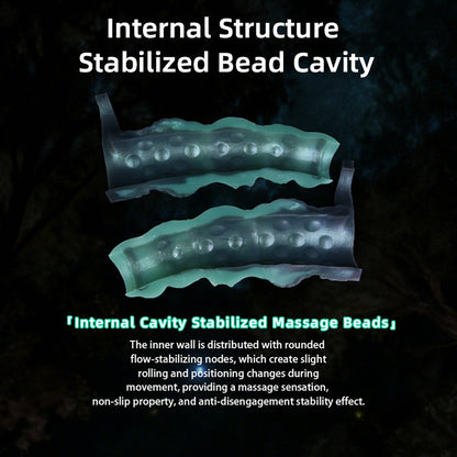 Fantasy Knot Penis Sleeve & Cock Extender-Instant Girth, Endurance, and Textured Internal Massage