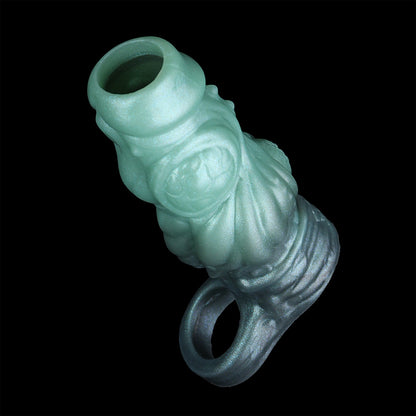 Fantasy Knot Penis Sleeve & Cock Extender-Instant Girth, Endurance, and Textured Internal Massage