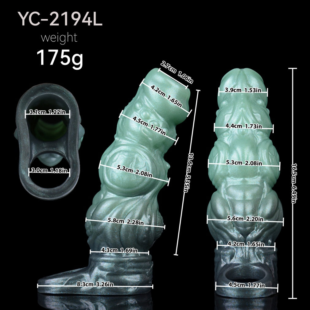 Fantasy Knot Penis Sleeve & Cock Extender-Instant Girth, Endurance, and Textured Internal Massage