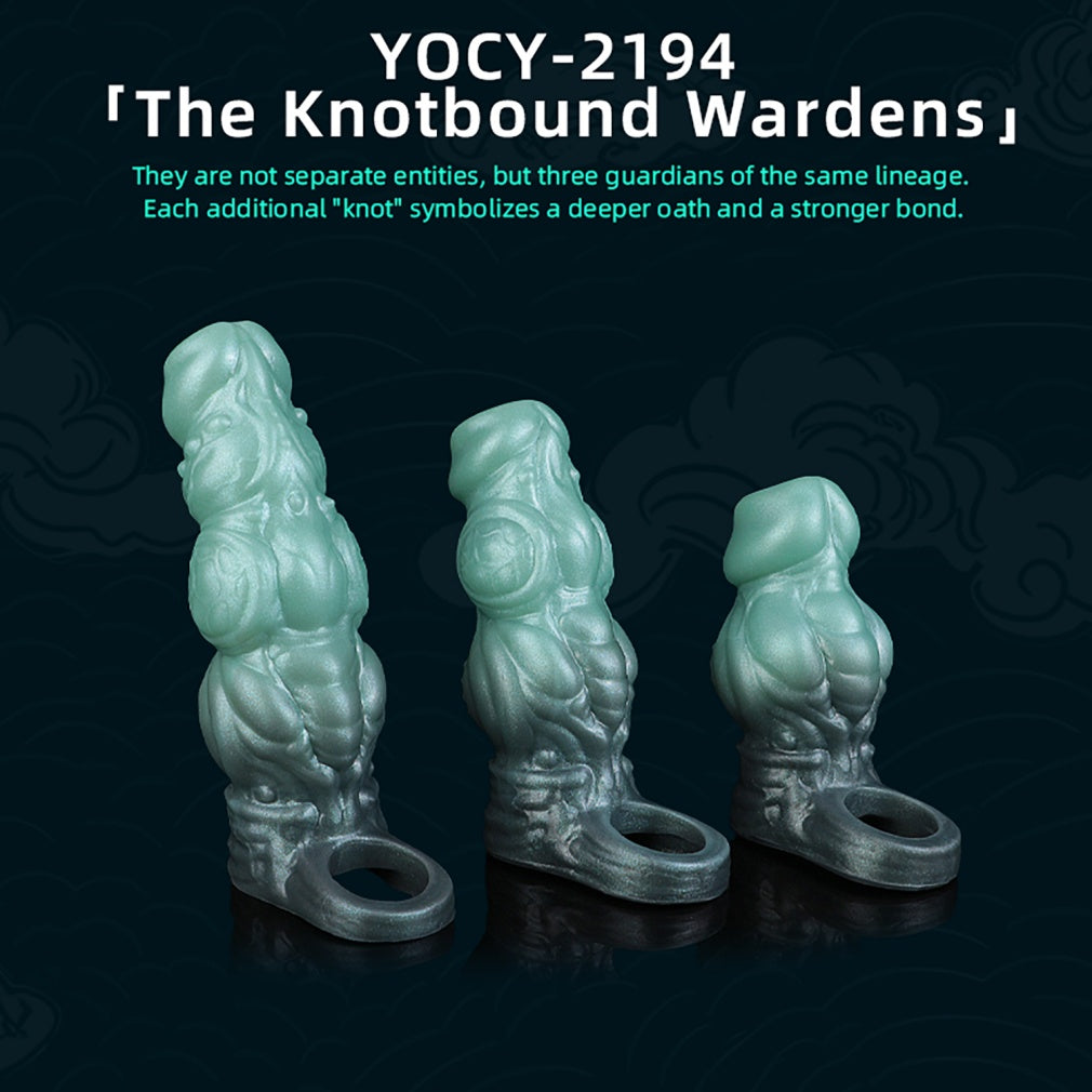 Fantasy Knot Penis Sleeve & Cock Extender-Instant Girth, Endurance, and Textured Internal Massage