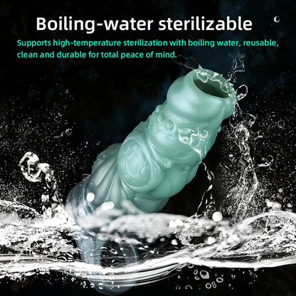 Fantasy Knot Penis Sleeve & Cock Extender-Instant Girth, Endurance, and Textured Internal Massage