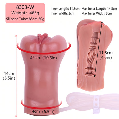 Blushing Anatomic Pocket Pussy – Platinum Silicone Hand-Painted Masturbator with Active Fluid Squirt Feature