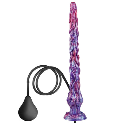 Purple Silicone Fantasy Extra-Long Tentacle Dildo-Deep G-Spot Stimulation & Visual Exploration