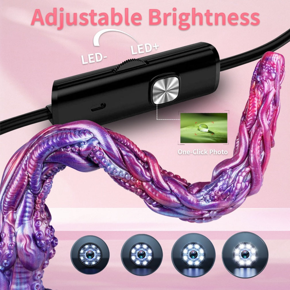 Purple Silicone Fantasy Extra-Long Tentacle Dildo-Deep G-Spot Stimulation & Visual Exploration