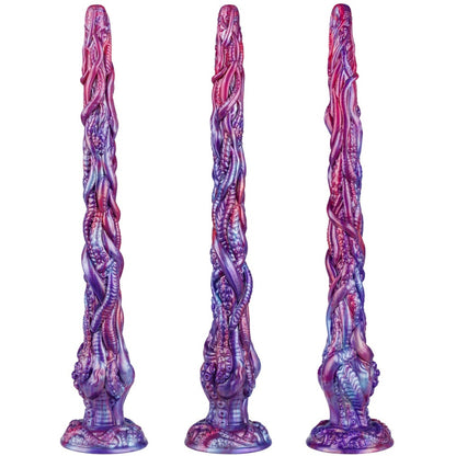 Purple Silicone Fantasy Extra-Long Tentacle Dildo-Deep G-Spot Stimulation & Visual Exploration