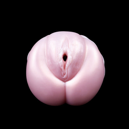 Fantasy Butt-Shaped Silicone Pocket Pussy-Realistic Vulva Texture Male Masturbation Toys