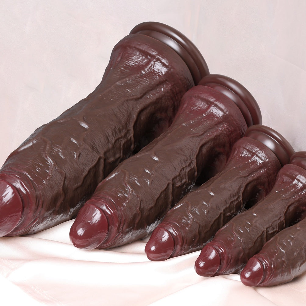 Realistic Suction Cup Silicone Anal Giant Dildo - Stimulating Anal & Perineal Extreme Climax Tool