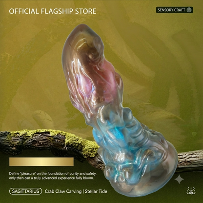 Sagittarius – Curved Platinum Silicone Alien Dildo for Precision G-Spot Stimulation