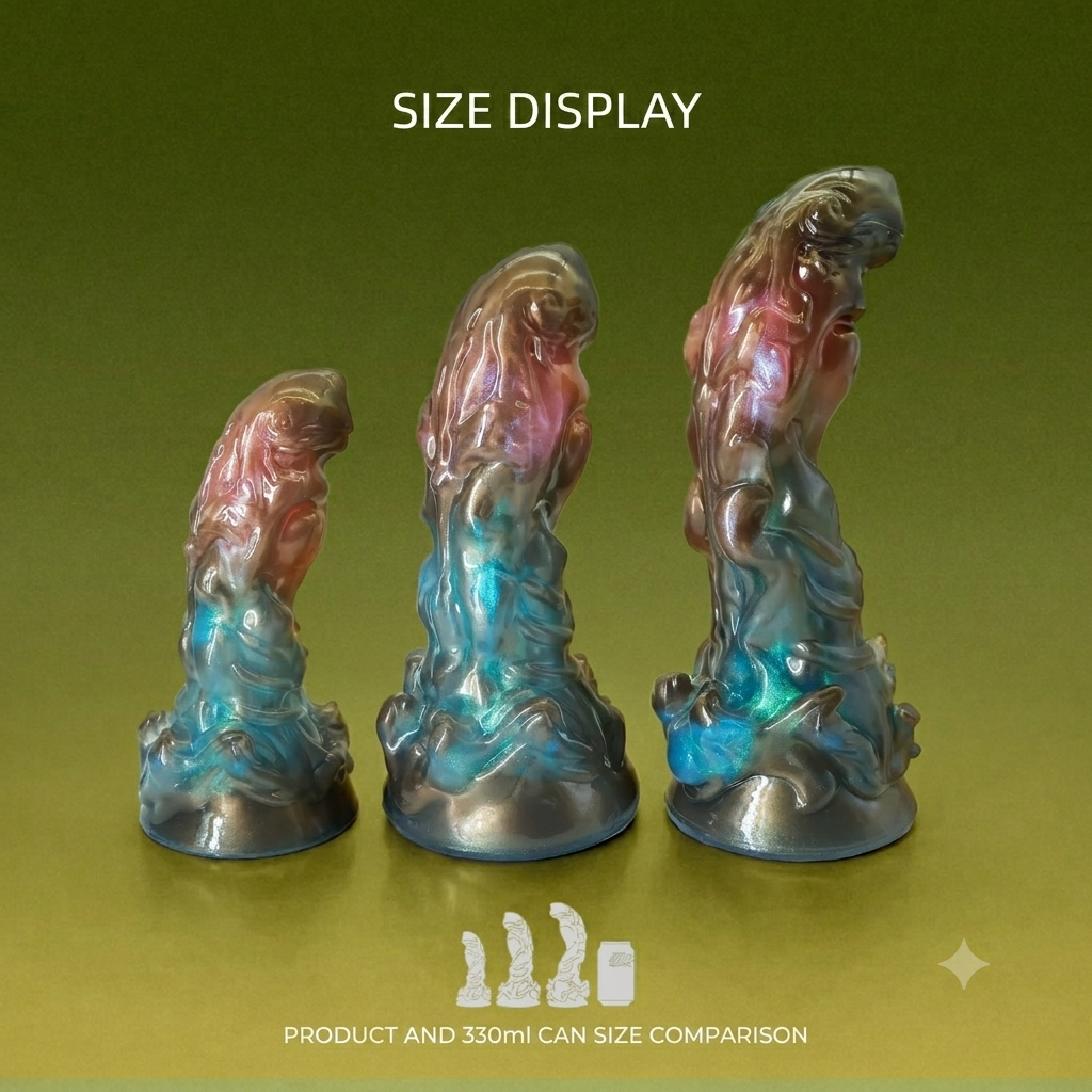 Sagittarius – Curved Platinum Silicone Alien Dildo for Precision G-Spot Stimulation