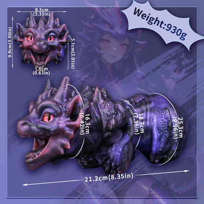 Dark Fantasy Void Dragon Mini Sex Doll – Platinum Silicone Pocket Pussy for Men Blowjobs