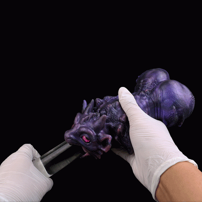 Dark Fantasy Void Dragon Mini Sex Doll – Platinum Silicone Pocket Pussy for Men Blowjobs