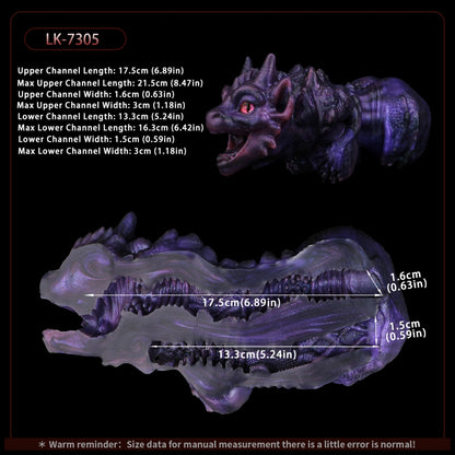 Dark Fantasy Void Dragon Mini Sex Doll – Platinum Silicone Pocket Pussy for Men Blowjobs