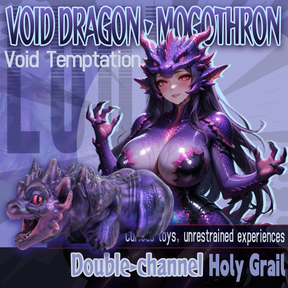 Dark Fantasy Void Dragon Mini Sex Doll – Platinum Silicone Pocket Pussy for Men Blowjobs