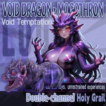 Dark Fantasy Void Dragon Mini Sex Doll – Platinum Silicone Pocket Pussy for Men Blowjobs