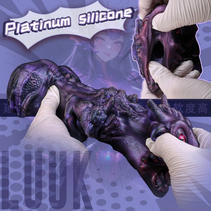 Dark Fantasy Void Dragon Mini Sex Doll – Platinum Silicone Pocket Pussy for Men Blowjobs