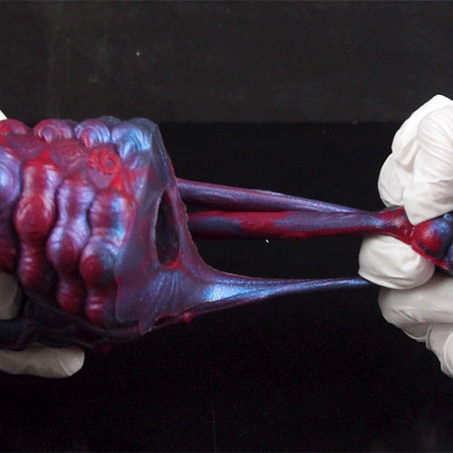 Fantasy Alien Pussy & Anal Plug 2-in-1 – Platinum Silicone Male Masturbator with Multi-Texture Stimulation