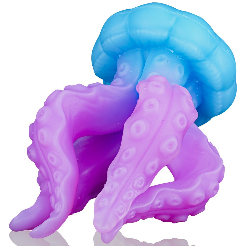 Octopus & Jellyfish Fantasy Silicone Dildo-Multi-Stimulation Tentacle Sex Toy