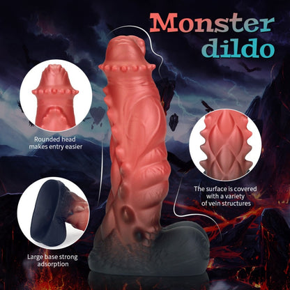 Gemini said Fantasy Dragon Monster Dildo with Suction Cup - G-Spot Stimulating Sex Toy for Orgasmic Massage