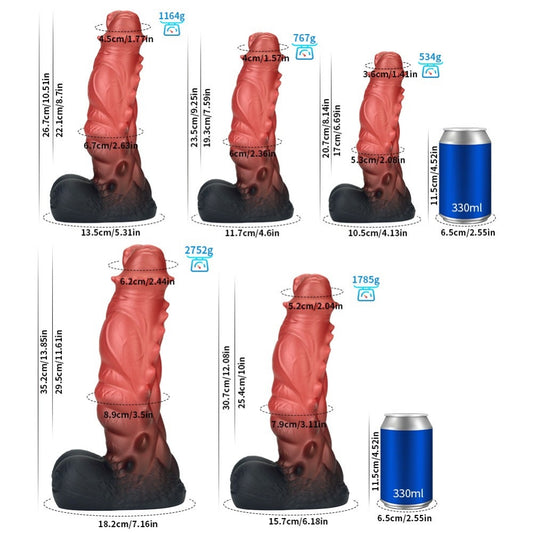 Gemini said Fantasy Dragon Monster Dildo with Suction Cup - G-Spot Stimulating Sex Toy for Orgasmic Massage