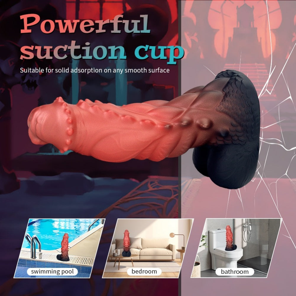 Gemini said Fantasy Dragon Monster Dildo with Suction Cup - G-Spot Stimulating Sex Toy for Orgasmic Massage