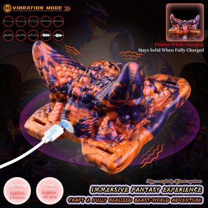 Dark Dragon King Fantasy Beast Grinder – Wearable Vibrating Grinding Sex Toy | Domlust