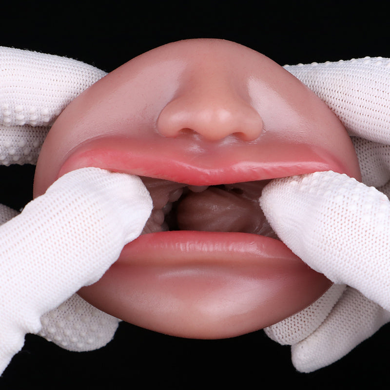Scarlet Portrait Pocket Pussy – Red-Lip Silicone Mouth Design