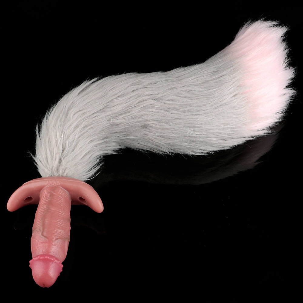 Archor Realistischer Analdildo mit Schwanz, Butt Plug – Fernbedienungsvibrator, Sexspielzeug für Frauen und Männer