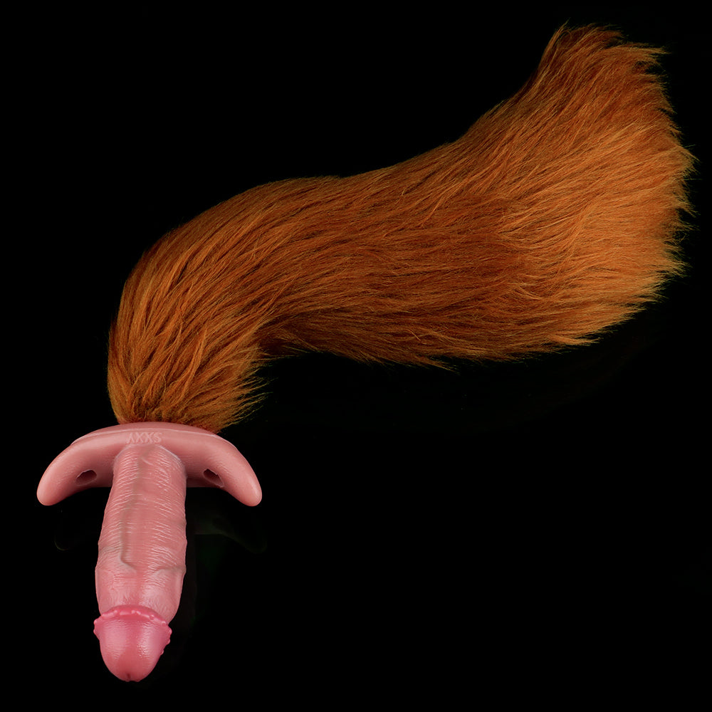 Archor Realistischer Analdildo mit Schwanz, Butt Plug – Fernbedienungsvibrator, Sexspielzeug für Frauen und Männer