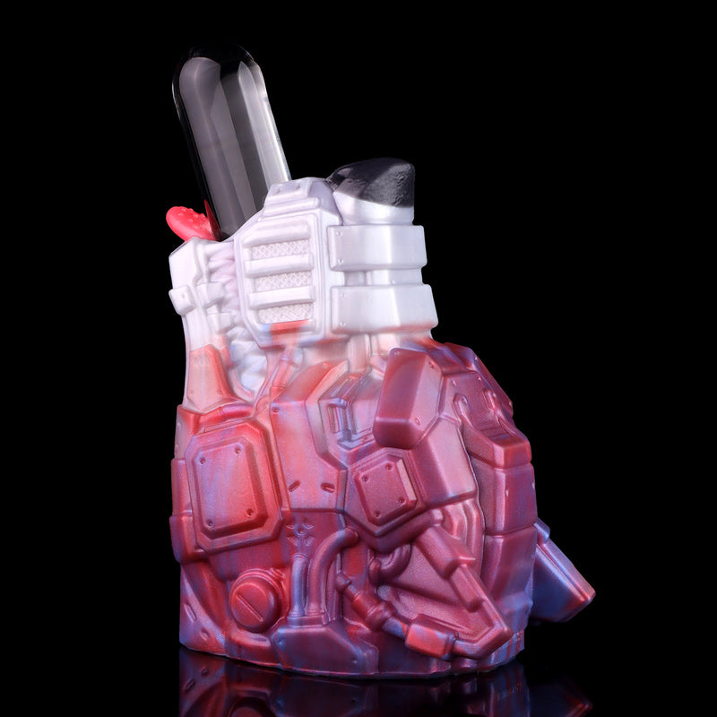 Masturbateur Fantasy Cyber-Bête Loup Mécanique – Dispositif de Masturbation Poupée Sexuelle en Silicone Liquide avec Canal Texturé & Action de Langue