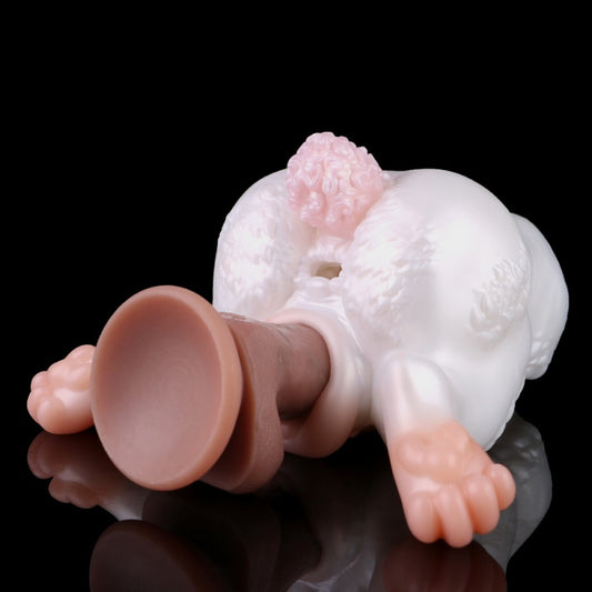 Pink Bunny Fantasy Animal Pocket Pussy - Insertable Penis Massaging Blowjob Silicone Sex Dolls