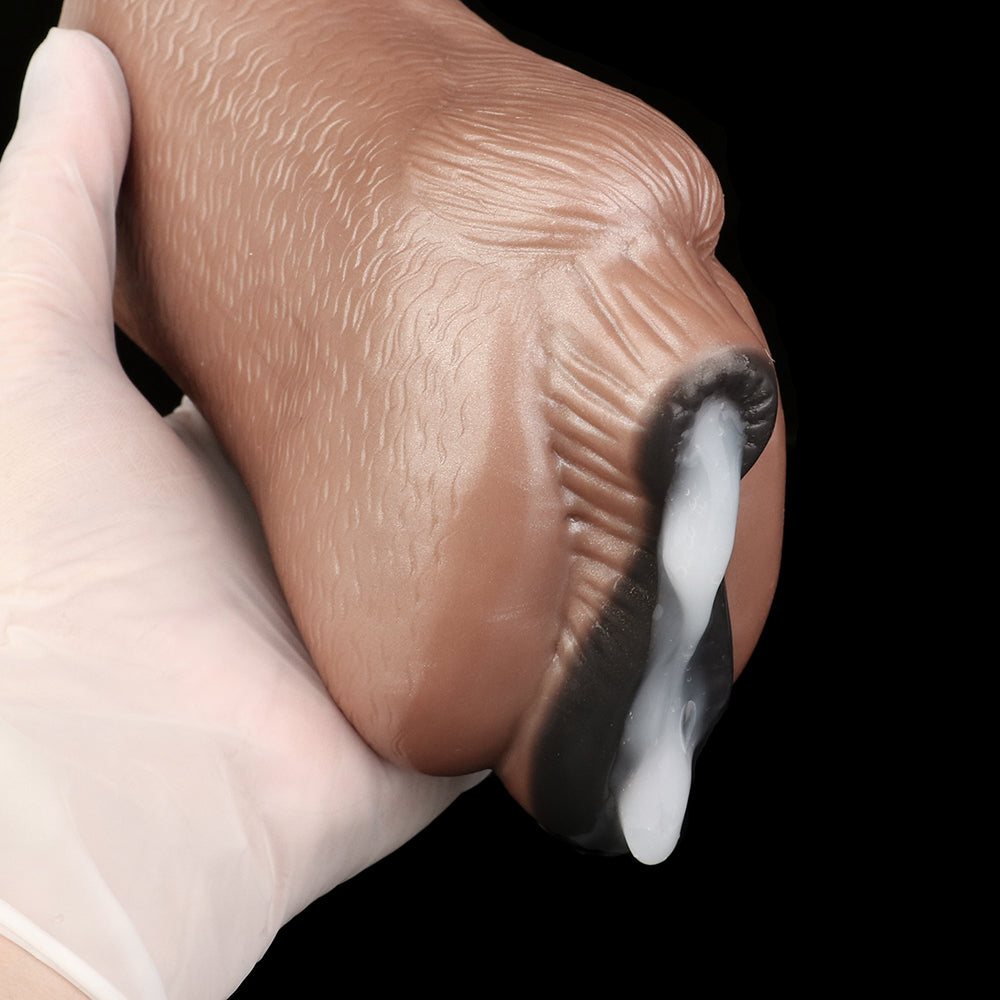 Ebony Horse Pussy Masturbator | Dual-Tunnel Fetish Silicone Toy | Domlust Ebony Horse Pussy Masturbator | Dual-Tunnel Fetish Silicone Toy | Domlust