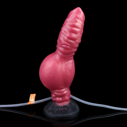 Gode ​​gonflable pour chien gicleur, plug anal, ventouse, masturbateur pour femme