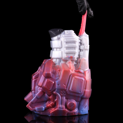 Masturbateur Fantasy Cyber-Bête Loup Mécanique – Dispositif de Masturbation Poupée Sexuelle en Silicone Liquide avec Canal Texturé & Action de Langue