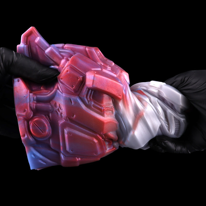 Masturbateur Fantasy Cyber-Bête Loup Mécanique – Dispositif de Masturbation Poupée Sexuelle en Silicone Liquide avec Canal Texturé & Action de Langue