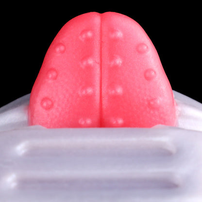 Masturbateur Fantasy Cyber-Bête Loup Mécanique – Dispositif de Masturbation Poupée Sexuelle en Silicone Liquide avec Canal Texturé & Action de Langue