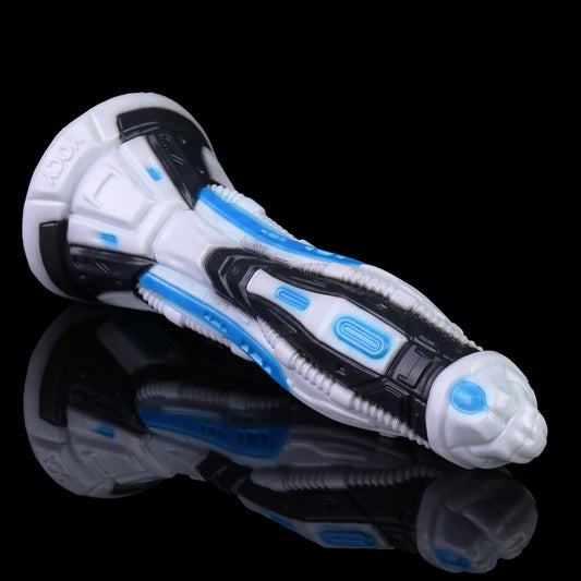 Cyber Mecha Dragon Dildo with Hands-Free Suction Base for Shower & Harness Play (Sizes S/M/L)