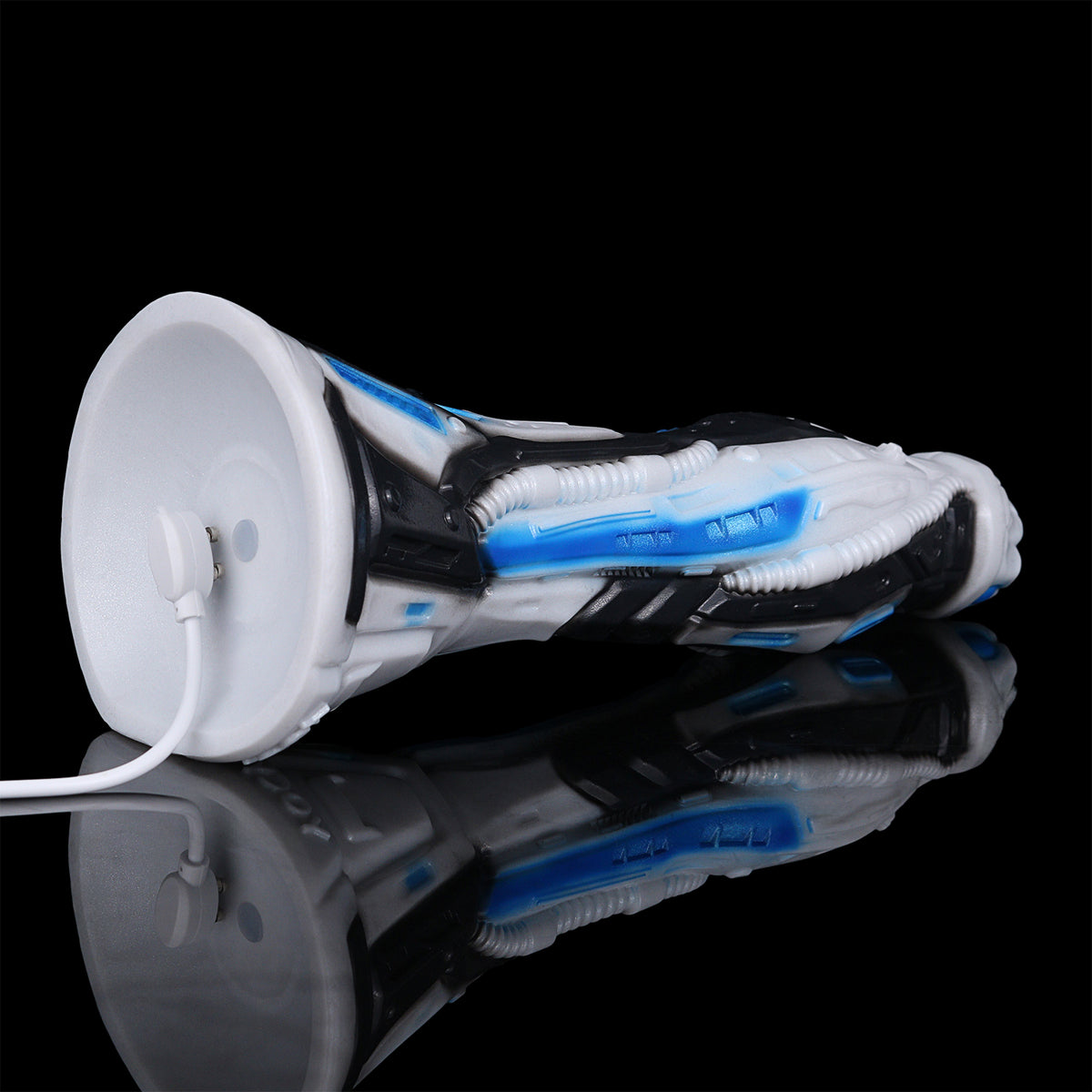 App-Controlled Vibrating Cyber Dragon Dildo with Hands-Free Suction Base & Wireless Remote for Shower & Solo Play