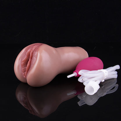 Blush Atelier Pocket Pussy – Hand-Sprayed Platinum Silicone with Manual Water Feature