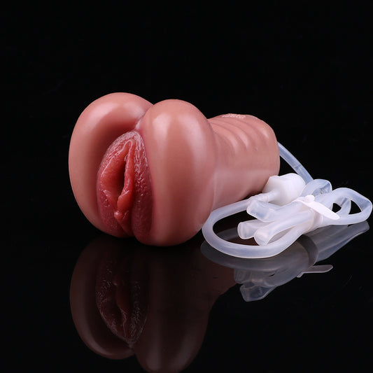 Blushing Anatomic Pocket Pussy – Platinum Silicone Hand-Painted Masturbator with Active Fluid Squirt Feature