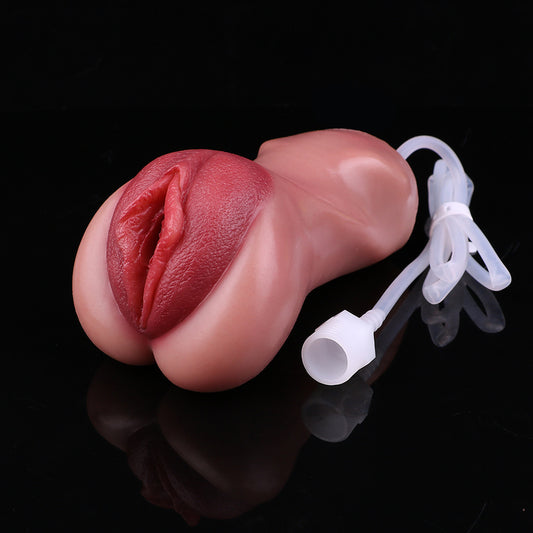 Realistic Platinum Silicone Pocket Pussy – Hand-Finished Wet Squirt Stroker for Solo Play & Edging