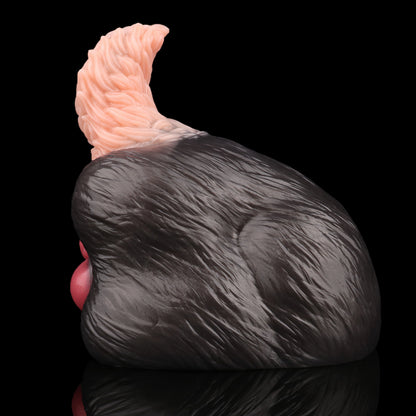 Fantasy Animal Dog Ass Pocket Pussy - Single-Channel Penis Massaging Blowjob Silicone Sex Toy