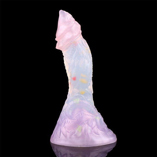 Gode ​​transparent Monsterdildo Butt Plug - Fantasy Dragon Penis Ventouse Masturbateur pour femme